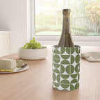 Mid Century Modern Geometric 04 Olive Green Wine Chiller Gallery Image 4