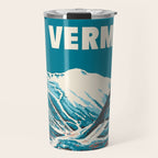 Stowe, Vermont Vintage Ski Poster Travel Mug Gallery Image 1