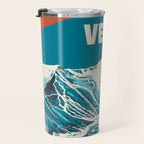 Stowe, Vermont Vintage Ski Poster Travel Mug Gallery Image 3