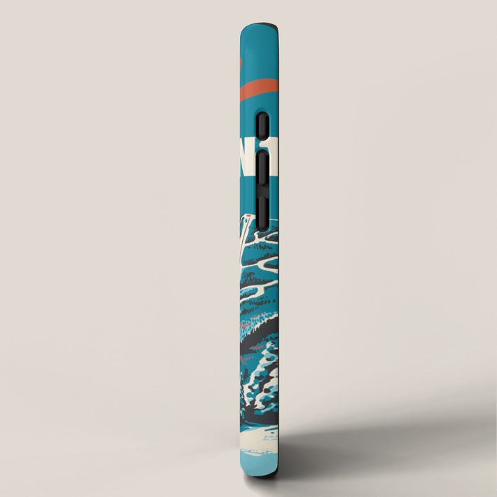 Stowe, Vermont Vintage Ski Poster iPhone Case Gallery Image 2