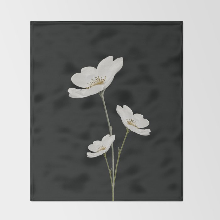 Flowers 5 Throw Blanket Gallery Image 2