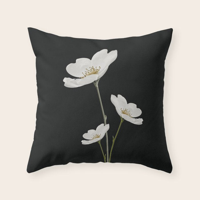 Flowers 5 Throw Pillow Gallery Image 1