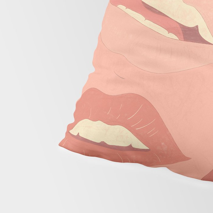 Playful Lips 2 Pillow Sham Gallery Image 4