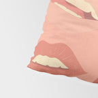 Playful Lips 2 Pillow Sham Gallery Image 4