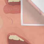 Playful Lips 2 Wall Tapestry Gallery Image 3