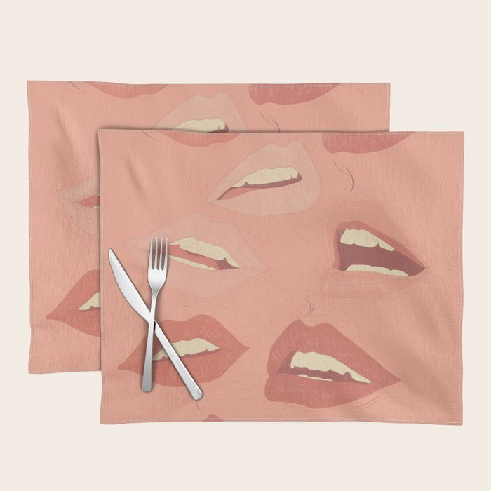 Playful Lips 2 Placemat Gallery Image 1