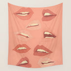 Playful Lips 2 Wall Tapestry Gallery Image 4