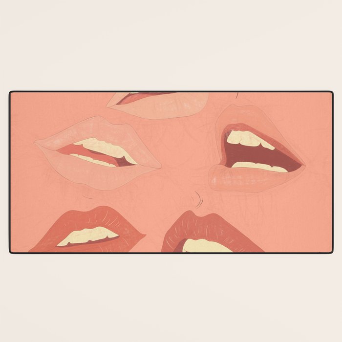 Playful Lips 2 Desk Mat Gallery Image 3