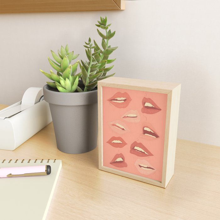 Playful Lips 2 Mini Art Print Gallery Image 2