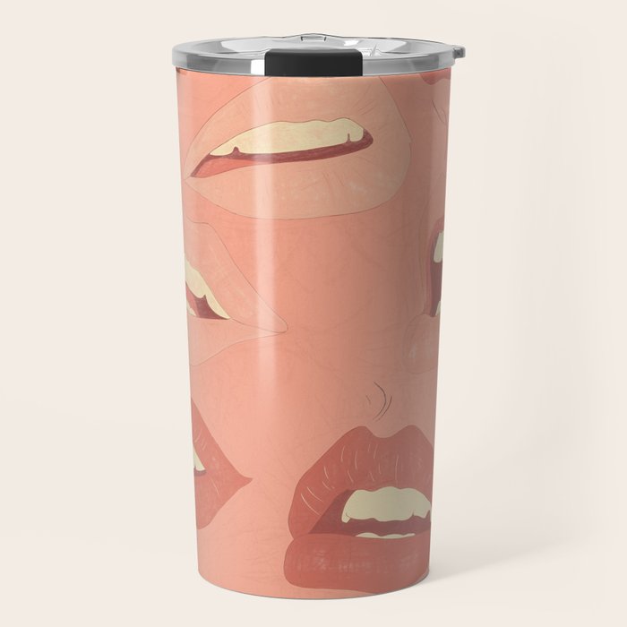 Playful Lips 2 Travel Mug Gallery Image 1