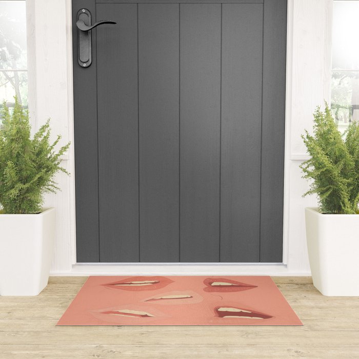 Playful Lips 2 Welcome Mat Gallery Image 3
