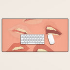 Playful Lips 2 Desk Mat Gallery Image 1