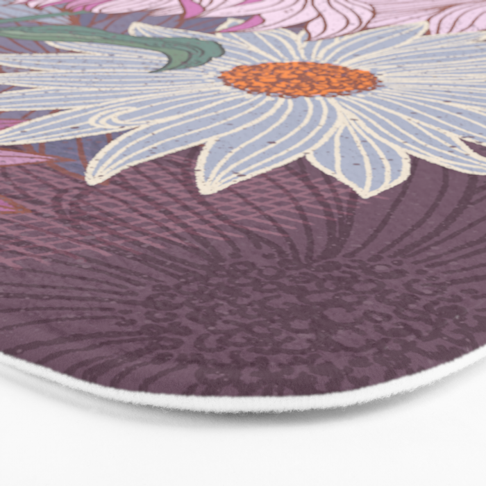 Monarch Butterfly and Wildflowers Bath Mat Gallery Image 3