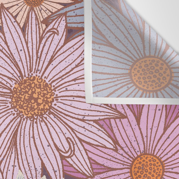 Monarch Butterfly and Wildflowers Wall Tapestry Gallery Image 3