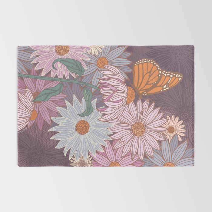 Monarch Butterfly and Wildflowers Rug Gallery Image 2