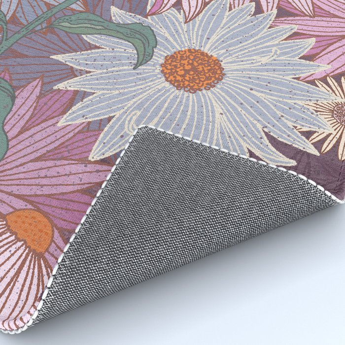 Monarch Butterfly and Wildflowers Rug Gallery Image 4