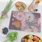 Monarch Butterfly and Wildflowers Cutting Board Gallery Image 2