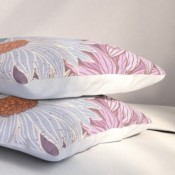 Monarch Butterfly and Wildflowers Pillow Sham Gallery Image 3