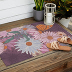 Monarch Butterfly and Wildflowers Outdoor Rug Gallery Image 2