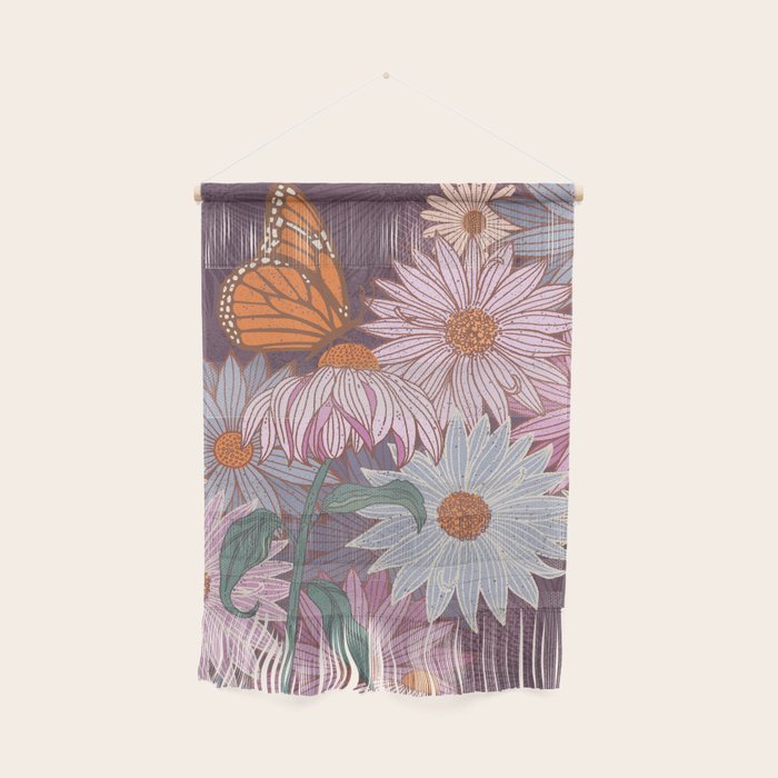 Monarch Butterfly and Wildflowers Wall Hanging Gallery Image 1