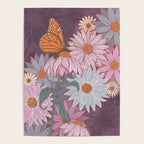 Monarch Butterfly and Wildflowers Poster Gallery Image 4