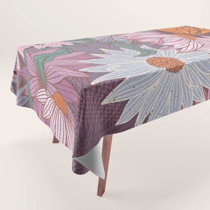 Monarch Butterfly and Wildflowers Tablecloth Gallery Image 1