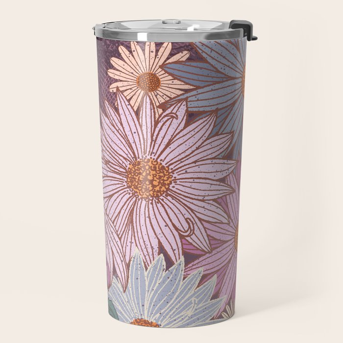 Monarch Butterfly and Wildflowers Travel Mug Gallery Image 2
