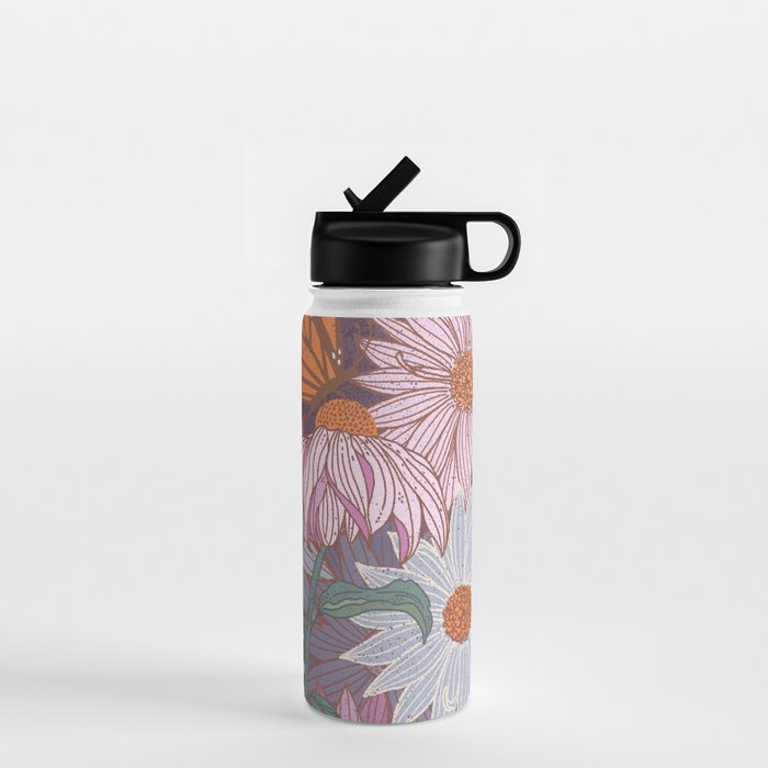 Monarch Butterfly and Wildflowers Water Bottle Gallery Image 1