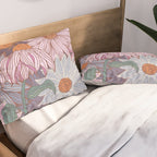 Monarch Butterfly and Wildflowers Pillow Sham Gallery Image 2