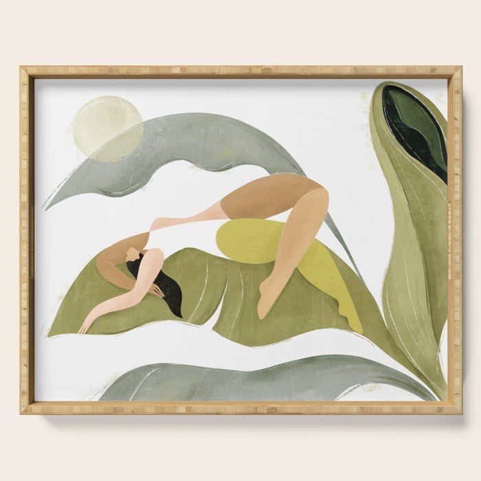 Banana palm Serving Tray Gallery Image 1