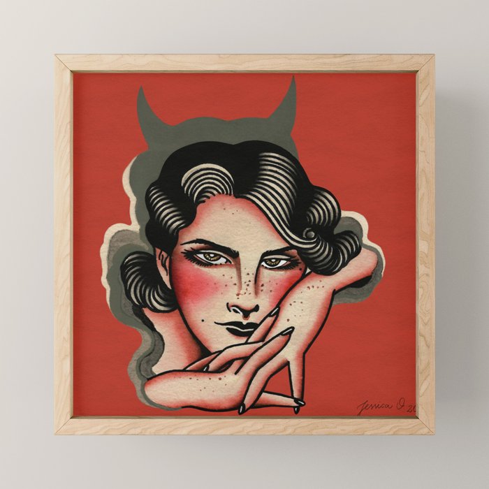 Evil Woman (Don't you play your games on me) Mini Art Print Gallery Image 1