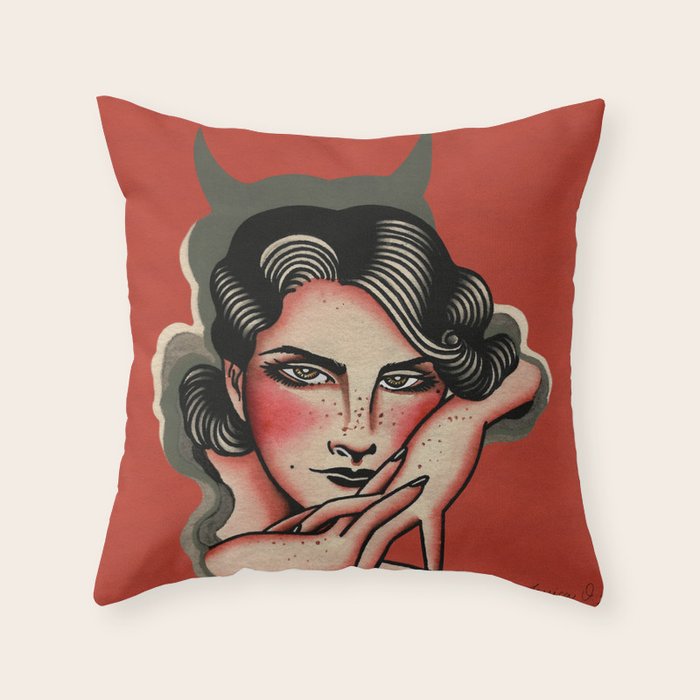 Evil Woman (Don't you play your games on me) Throw Pillow Gallery Image 6