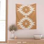 Southwestern Minimalism - Desert Orange Wall Tapestry Gallery Image 2
