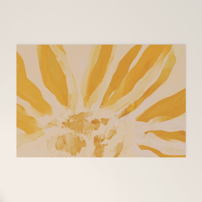 Sun Blooming Flower Welcome Mat Gallery Image 1