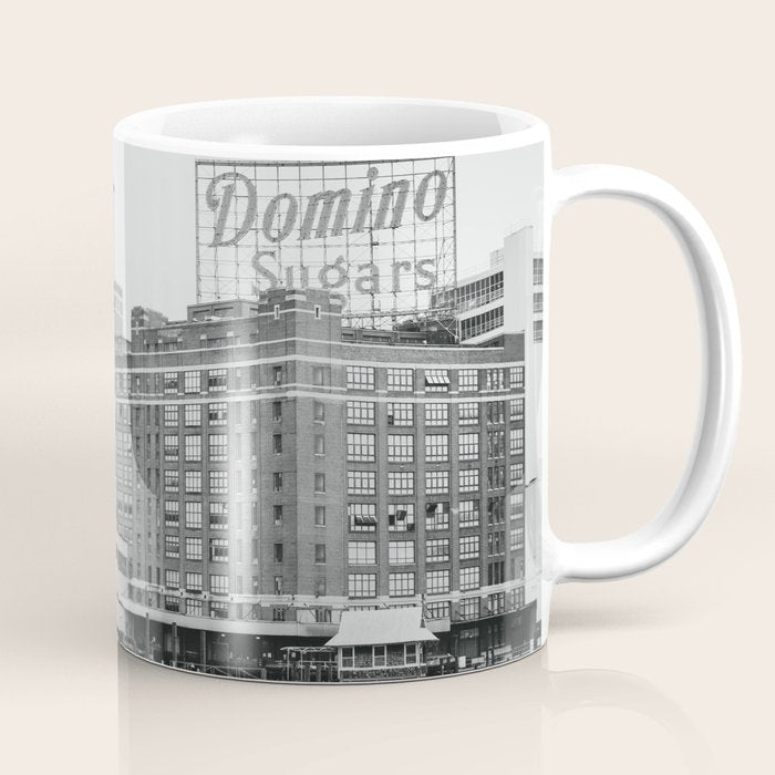 Domino Sugars Black and White Baltimore Print Coffee Mug Gallery Image 1