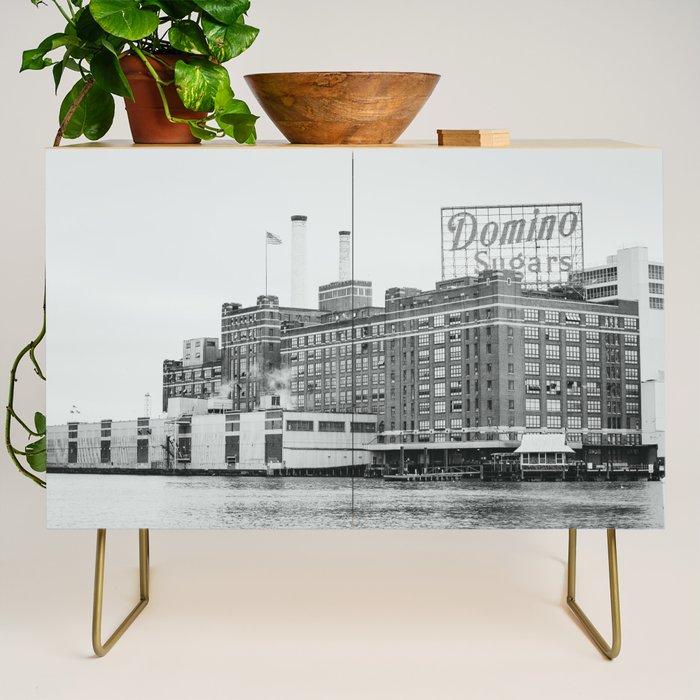 Domino Sugars Black and White Baltimore Print Credenza Gallery Image 1