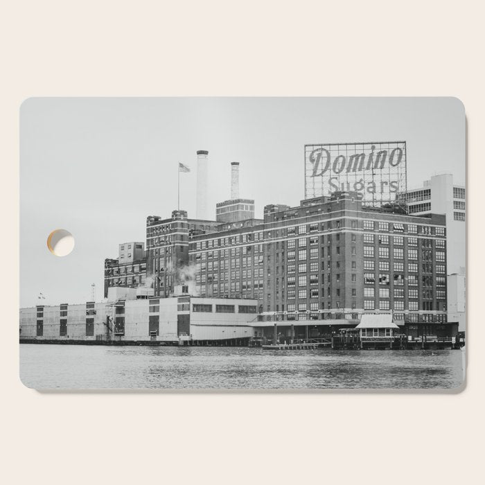 Domino Sugars Black and White Baltimore Print Cutting Board Gallery Image 1