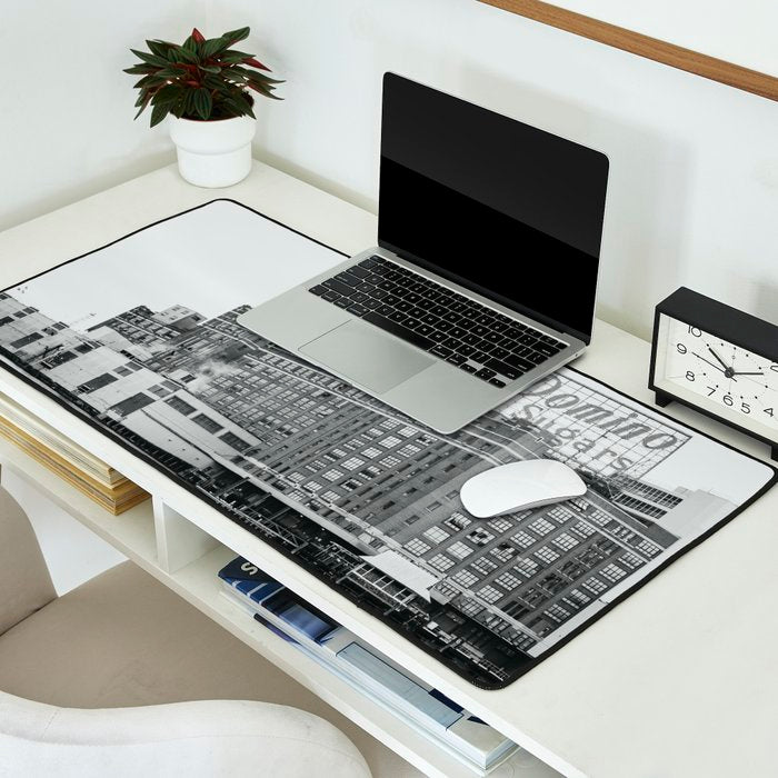 Domino Sugars Black and White Baltimore Print Desk Mat Gallery Image 2