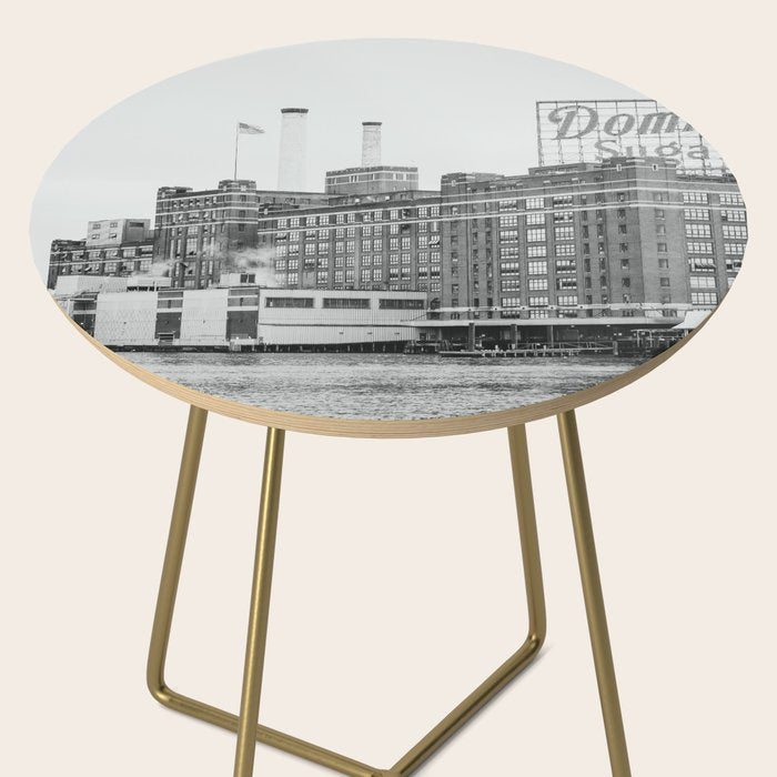 Domino Sugars Black and White Baltimore Print Side Table Gallery Image 2