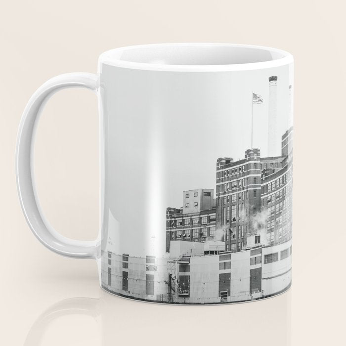 Domino Sugars Black and White Baltimore Print Coffee Mug Gallery Image 3