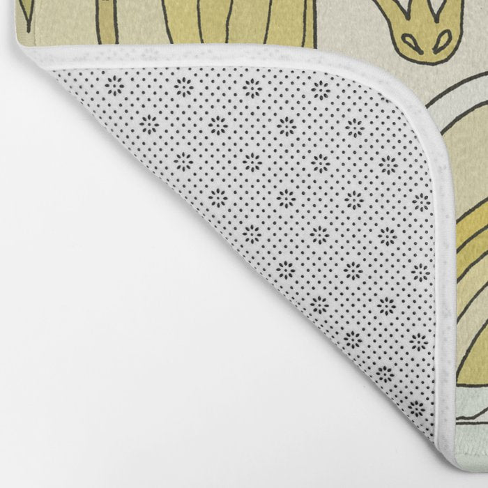 temple of peace swamis encinitas california // retro surf art by surfy birdy Bath Mat Gallery Image 2