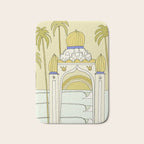temple of peace swamis encinitas california // retro surf art by surfy birdy Bath Mat Gallery Image 1