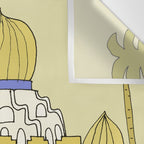 temple of peace swamis encinitas california // retro surf art by surfy birdy Wall Tapestry Gallery Image 3