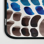 Colorful Rainbow Watercolor Organic Patterns Natural Shapes Playful Art Mid Century Modern Tribal Ar Laptop Sleeve Gallery Image 3