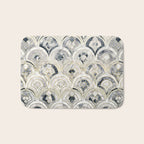 Monochrome Art Deco Marble Tiles Bath Mat Gallery Image 1