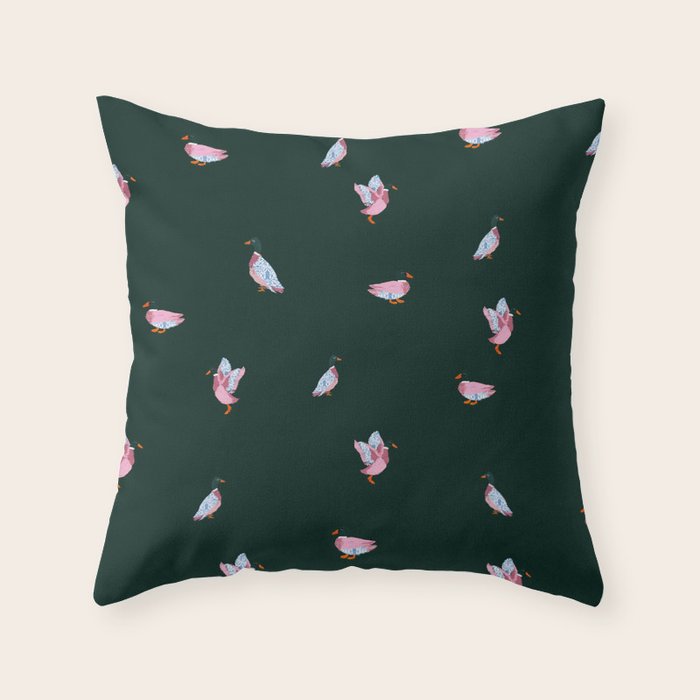 Preppy Duck I Throw Pillow Gallery Image 6