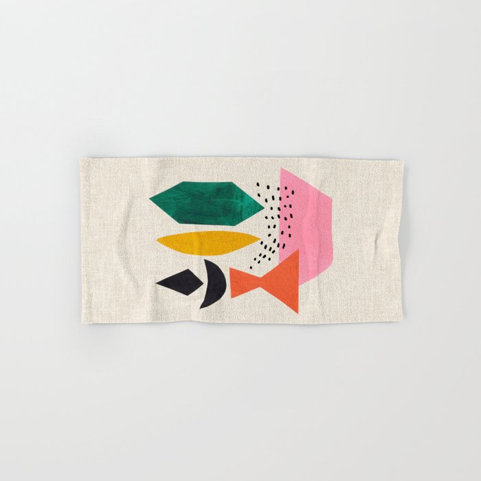 Yellow And Green Shards Bath Towel Gallery Image 1