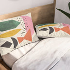 Yellow And Green Shards Pillow Sham Gallery Image 2