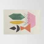 Yellow And Green Shards Rug Gallery Image 2