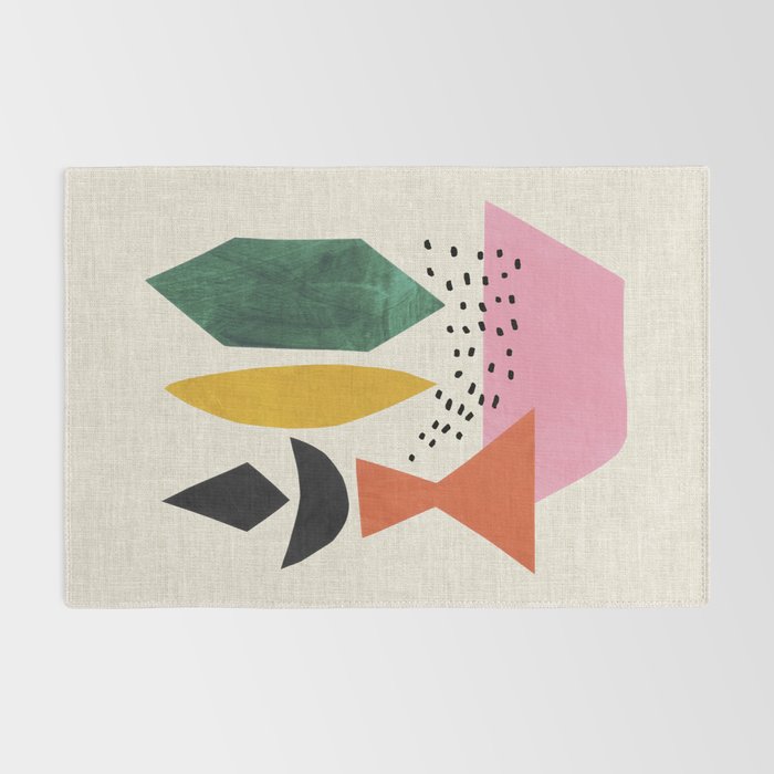 Yellow And Green Shards Rug Gallery Image 2